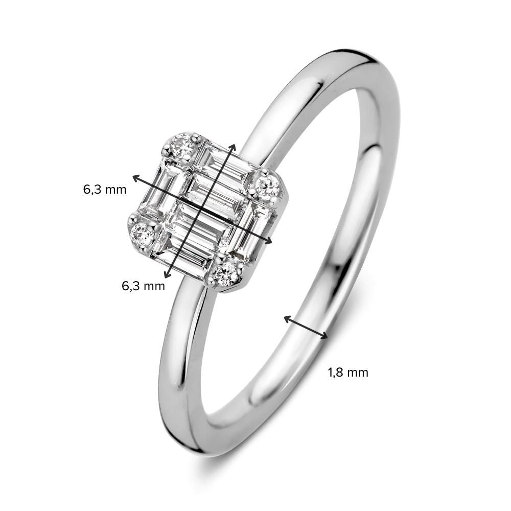 Anello oro bianco diamante 0.29 ct.