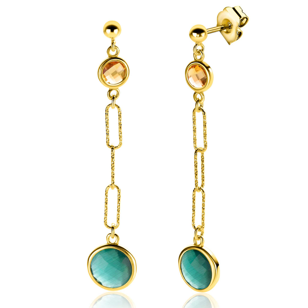 Zinzi Oorbellen Gold Plated Zio2418 G