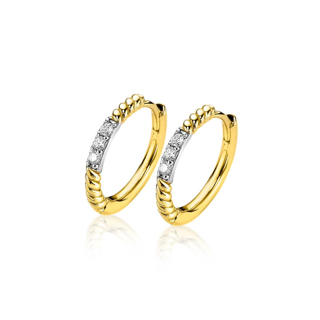 Zinzi Oorbellen Gold Plated Zio2128 Y