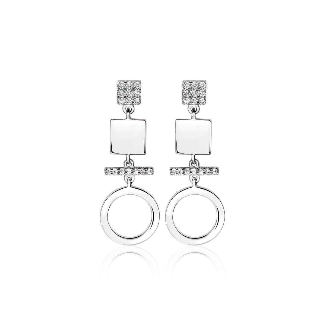 Zinzi Oorbellen Zilver Zio1565