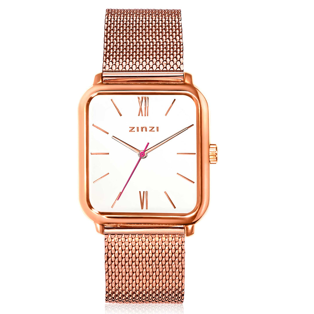 Zinzi Roségoudkleurig Horloge Gold Plated Ziw808 M