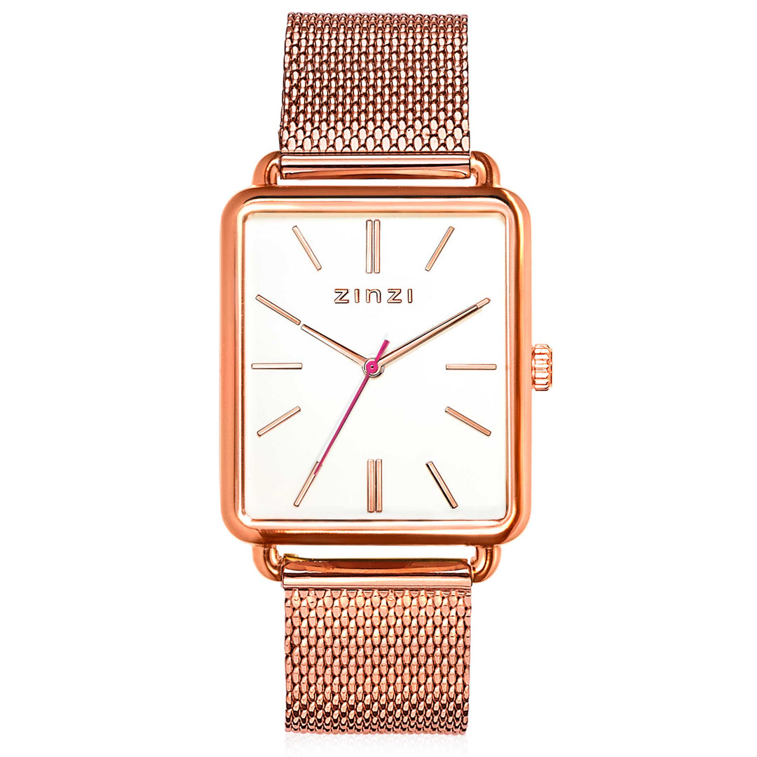 Zinzi Roségoudkleurig Horloge Gold Plated Ziw908 M