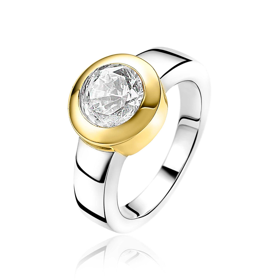Zinzi Ring Gold Plated Zir2