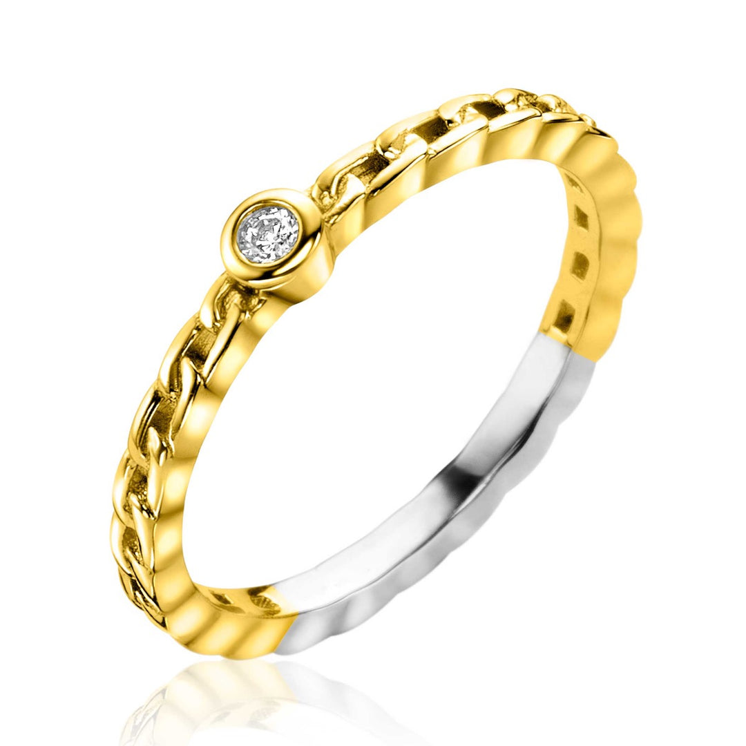 Zinzi Ring Gold Plated Zir2376
