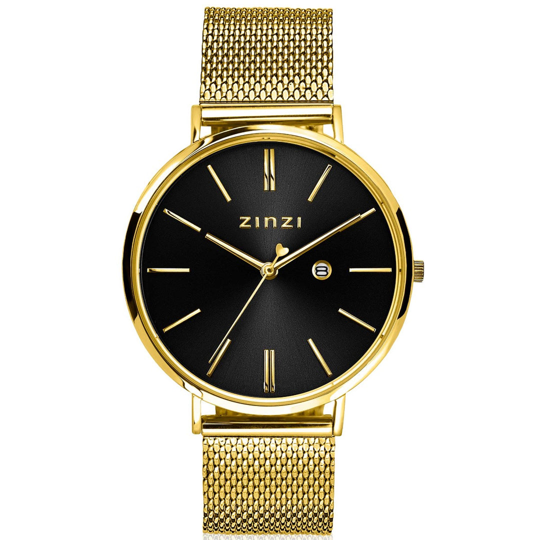 Zinzi Geelgoudkleurig Horloge Gold Plated Ziw443 M
